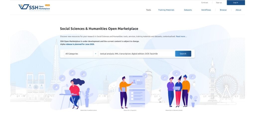 Featured Image for Event Call for participation: DH2023 pre-conference workshop “Creating a DH workflow in the SSH Open Marketplace”